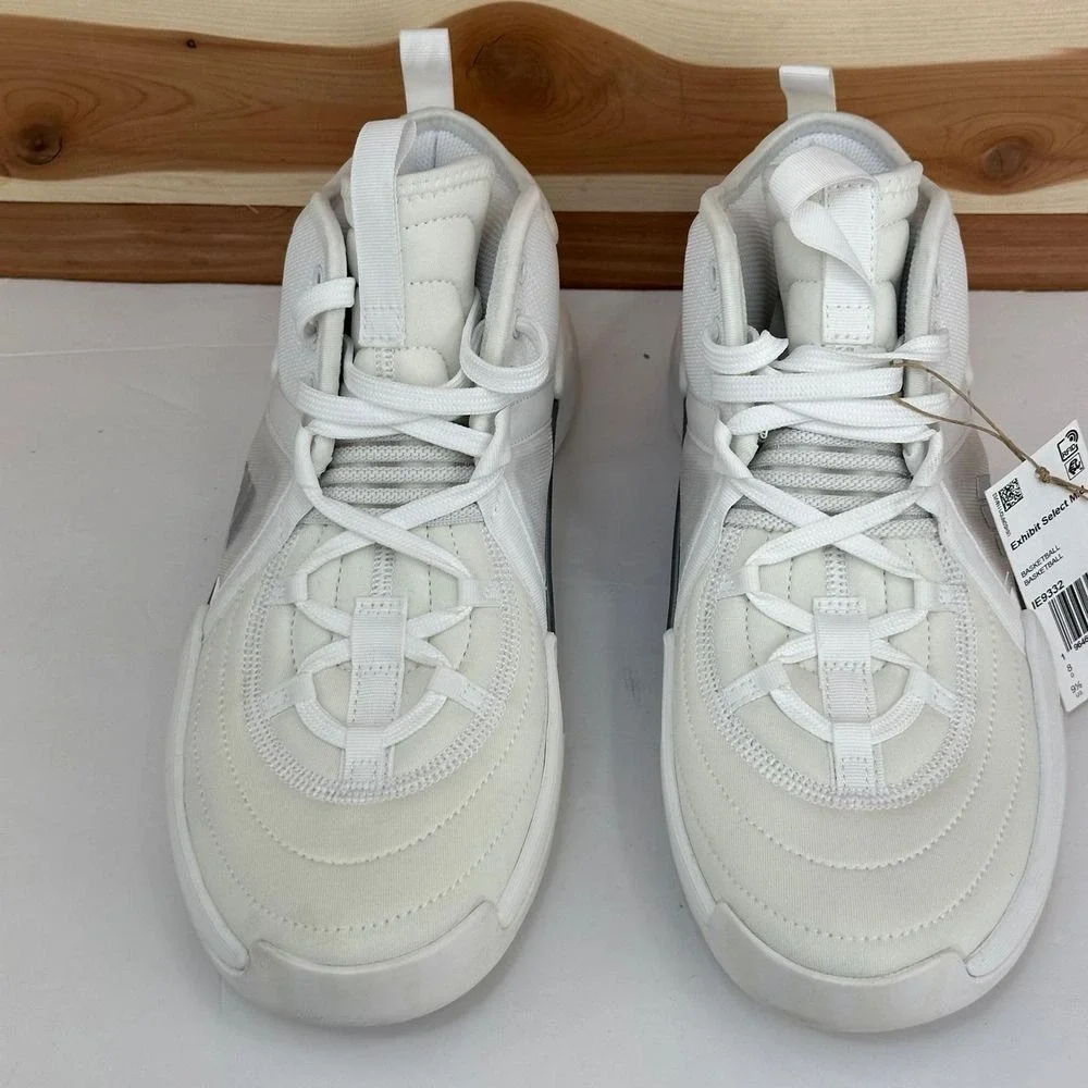 Adidas‎ Women's Exhibit Select Mid Basketball Shoes White Marble Size 9.5